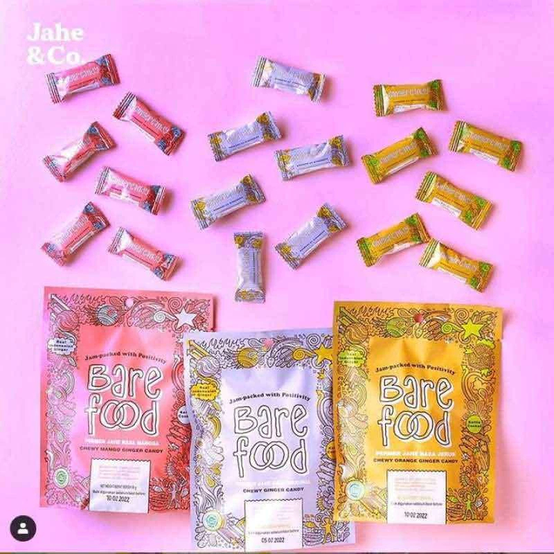 

Barefood Chewy Ginger Candy 90gr Permen Jahe Lunak Aneka Rasa