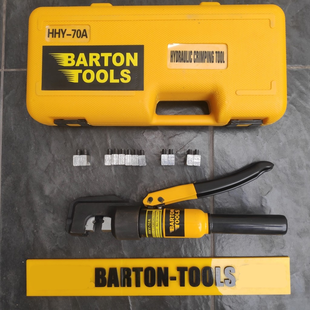 6-70mm Hand Hydraulic Crimping Tool HHY-70A BARTON Alat Tang Press Skun Cable Lug Tembaga Aluminium 