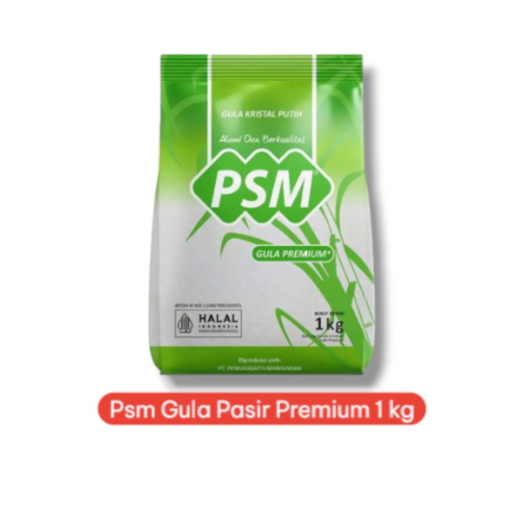 

Gula Pasir Premium PSM 1kg – Gula Putih Bersih Halus Cocok untuk Masakan & Minuman