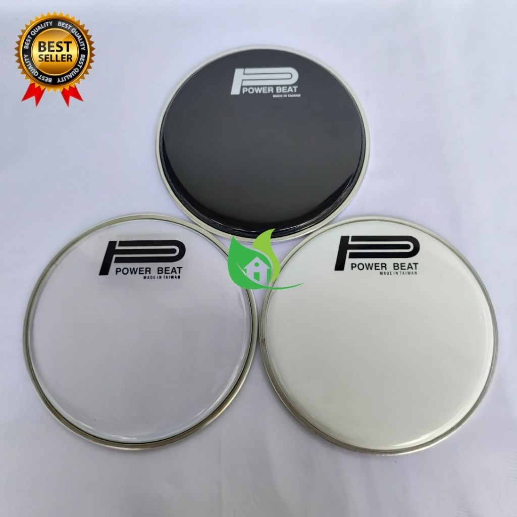 Mika Darbuka PB power beat 8 inch 8¾ inch 9 inchi warna hitam putih bening transparan