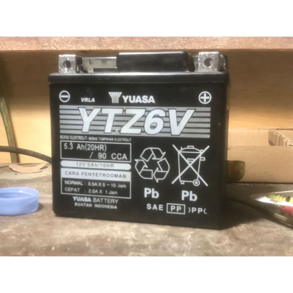 Aki Bekas Vario 125, Nmax New, Beat ISS Yuasa atau GS GTZ6V Normal