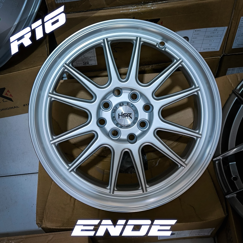 Velg Racing Brio Agya Livina ring 16 HSR ENDE Silver R16 // HSR WHEEL ORIGINAL siap kirim