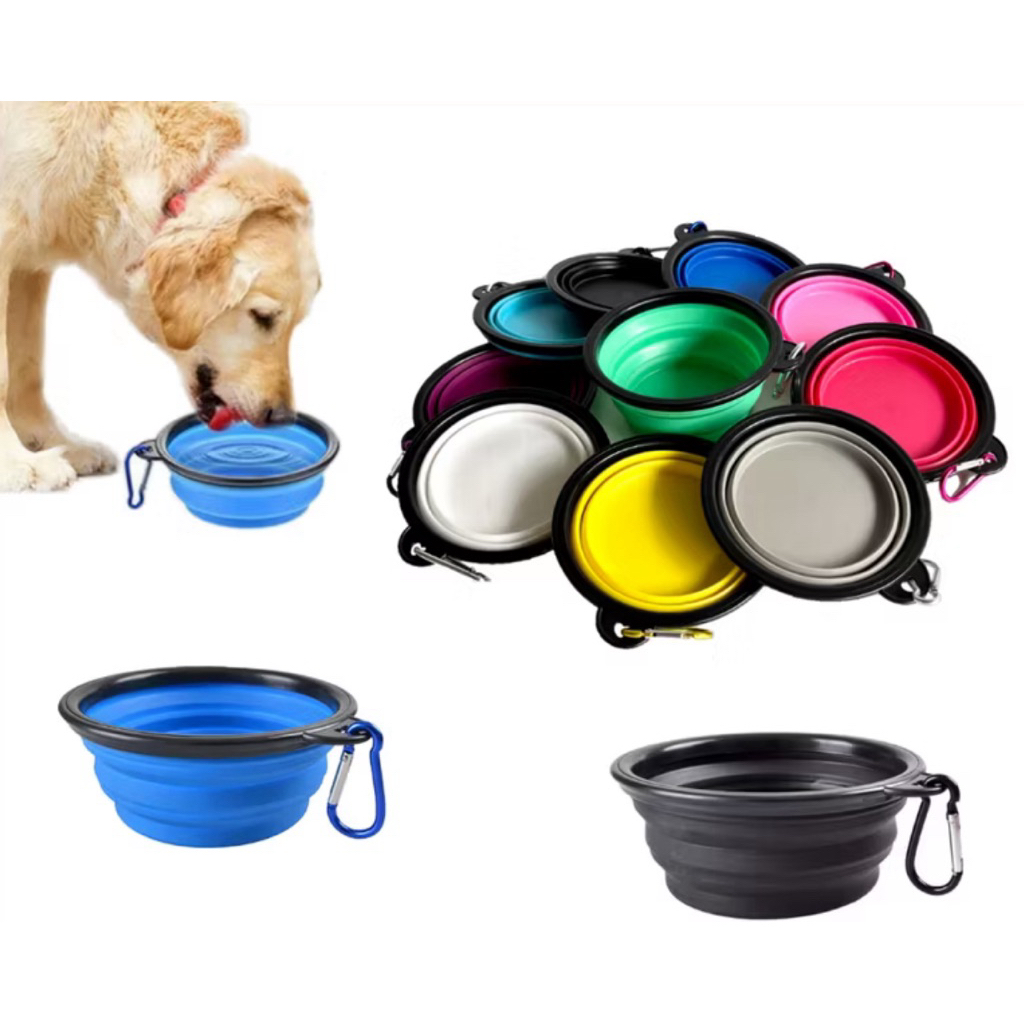 PH02 Mangkok Lipat Silicon Tempat Makan Hewan Anjing Mangkuk Minum Kucing Pet Bowl Silicone Foldable