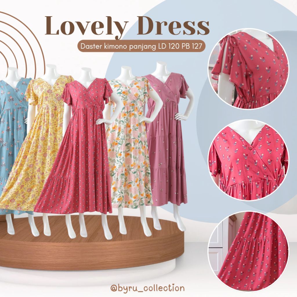 LOVELY DRESS|FATMA DRESS||DASTER KIMONO PANJANG BAHAN RAYON PREMIUM|DASTER KIMONO JUMBO