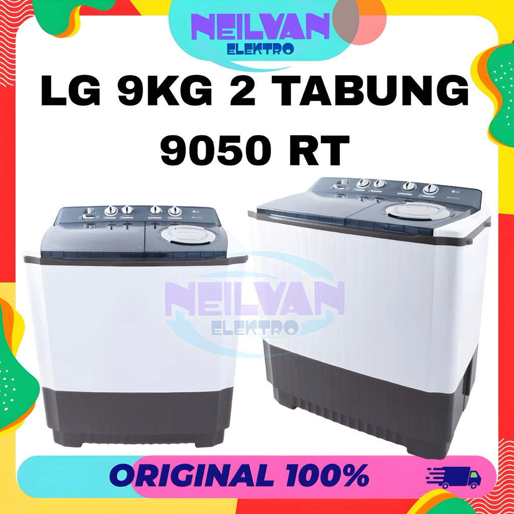 Mesin cuci LG 2 tabung 9kg mesin cuci lg 9 kg 9050RT