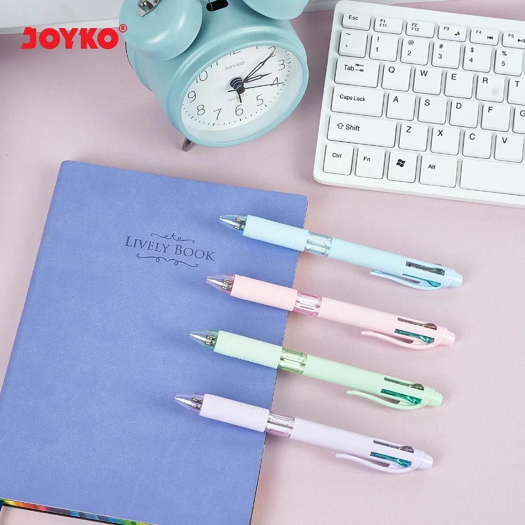 

ATR - Ball Pen Pulpen Pena Joyko BP-348 Quaco 4 0.7 mm 4 Warna Colors - Pulpen Ballpoint 4 in 1 Pen