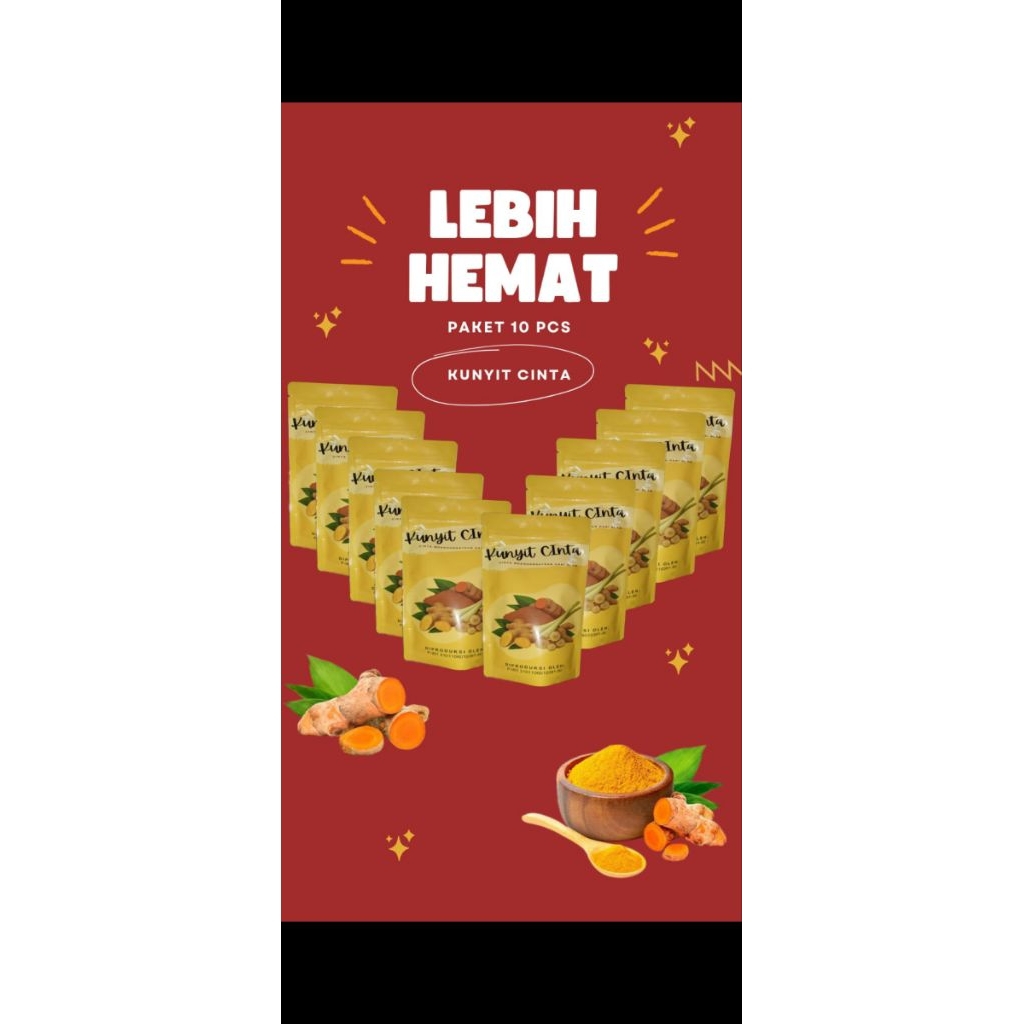 

paket 10 PAKET USAHA / 10 PCS KUNYIT CINTA BANYAK UNTUNG Kunyit Cinta Lebih hemat Lebih untung