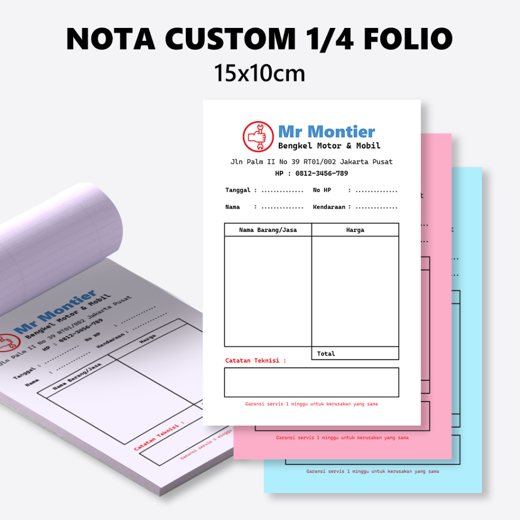 

Nota Custom 1/4 Folio Full Color Portrait