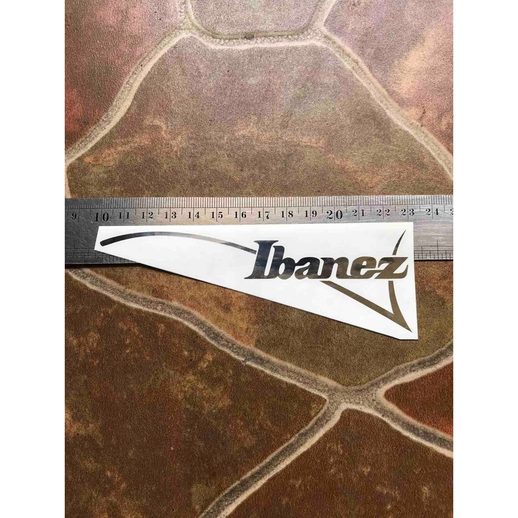 Gitar Ibanez lefthanded Sticker Headstock Kidal Head Kiri Bukan Waterslide Decal