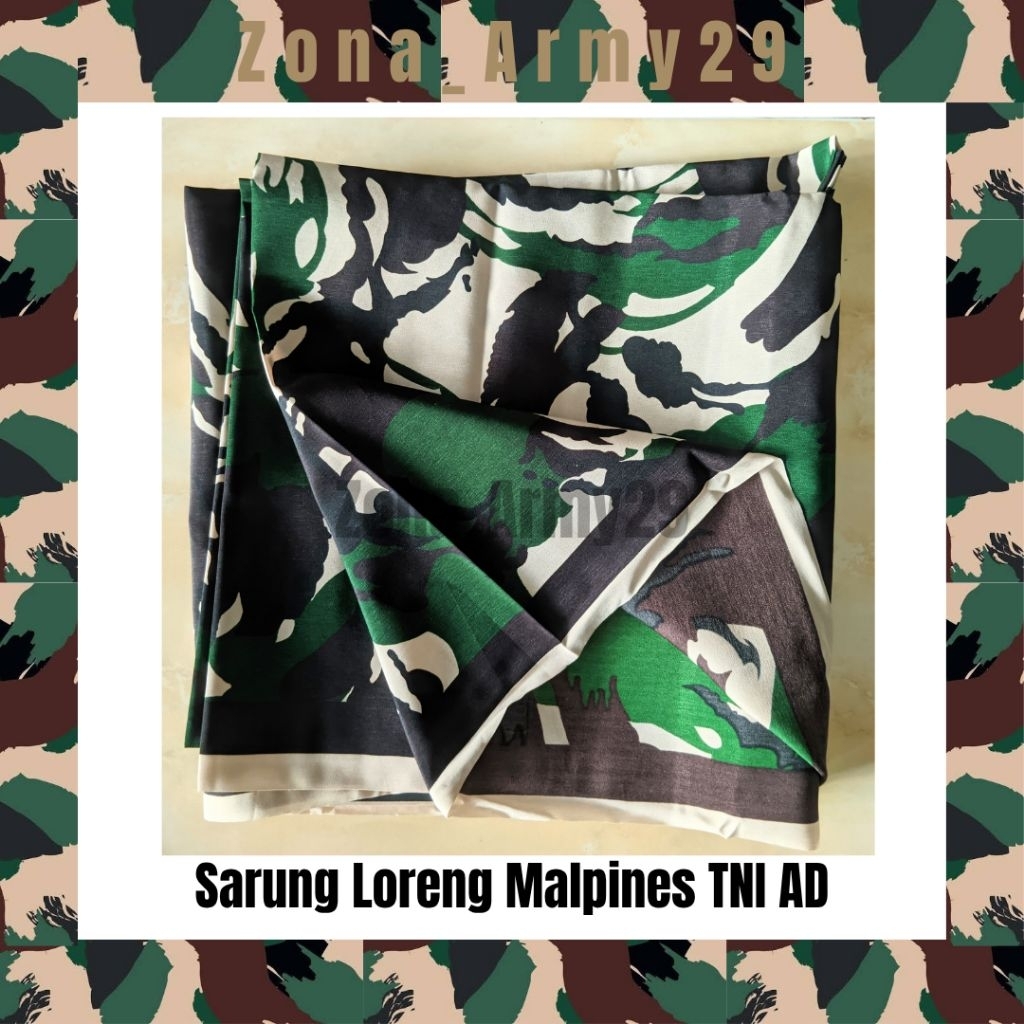 Sarung Motif Loreng TNI AD | Sarung loreng Malpines | Sarung TNI AD Dewasa