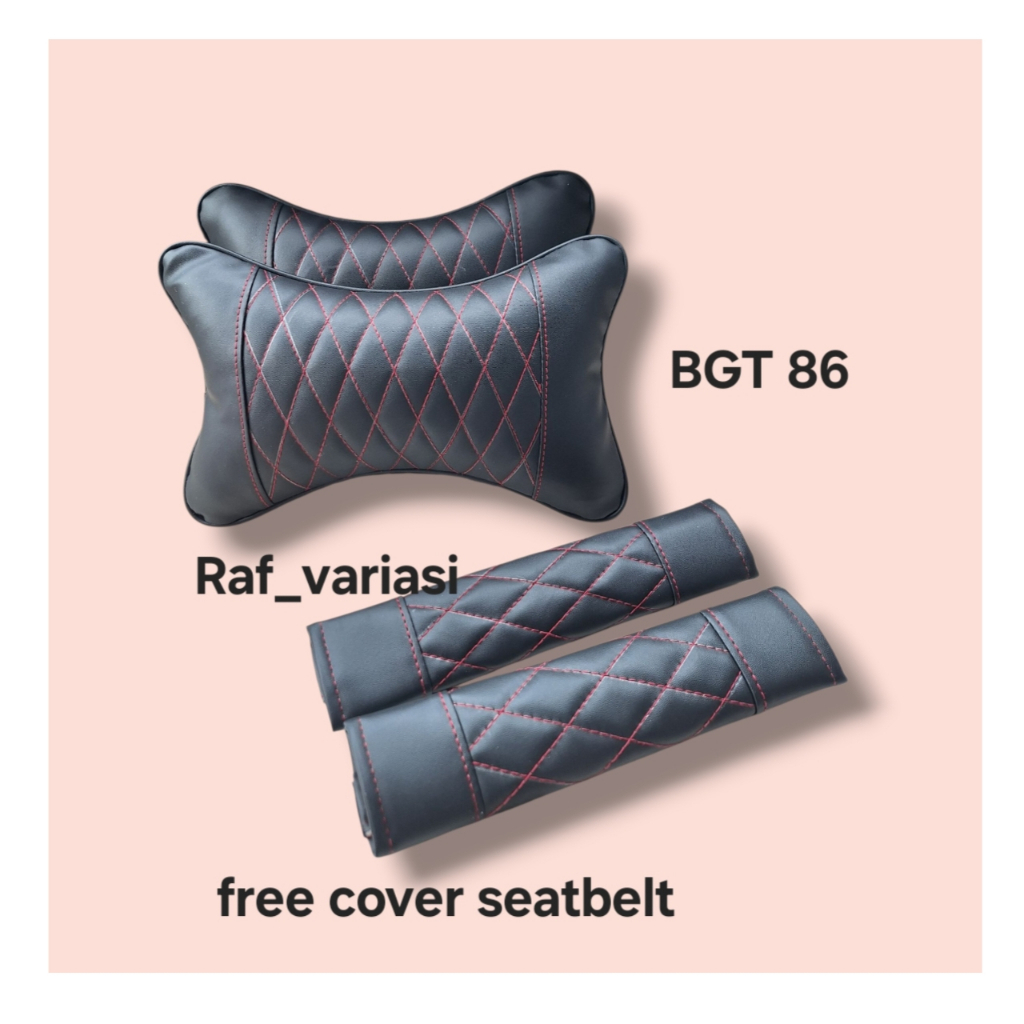 Bantal mobil / bantal leher / bantal kepala mobil / headrest bantal mobil / bantal mobil kulit