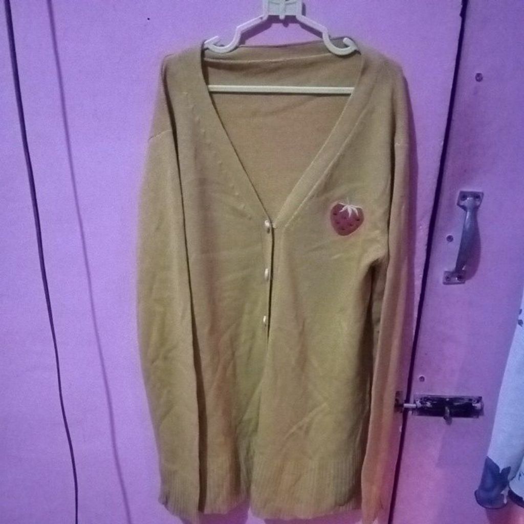 cardigan kuning