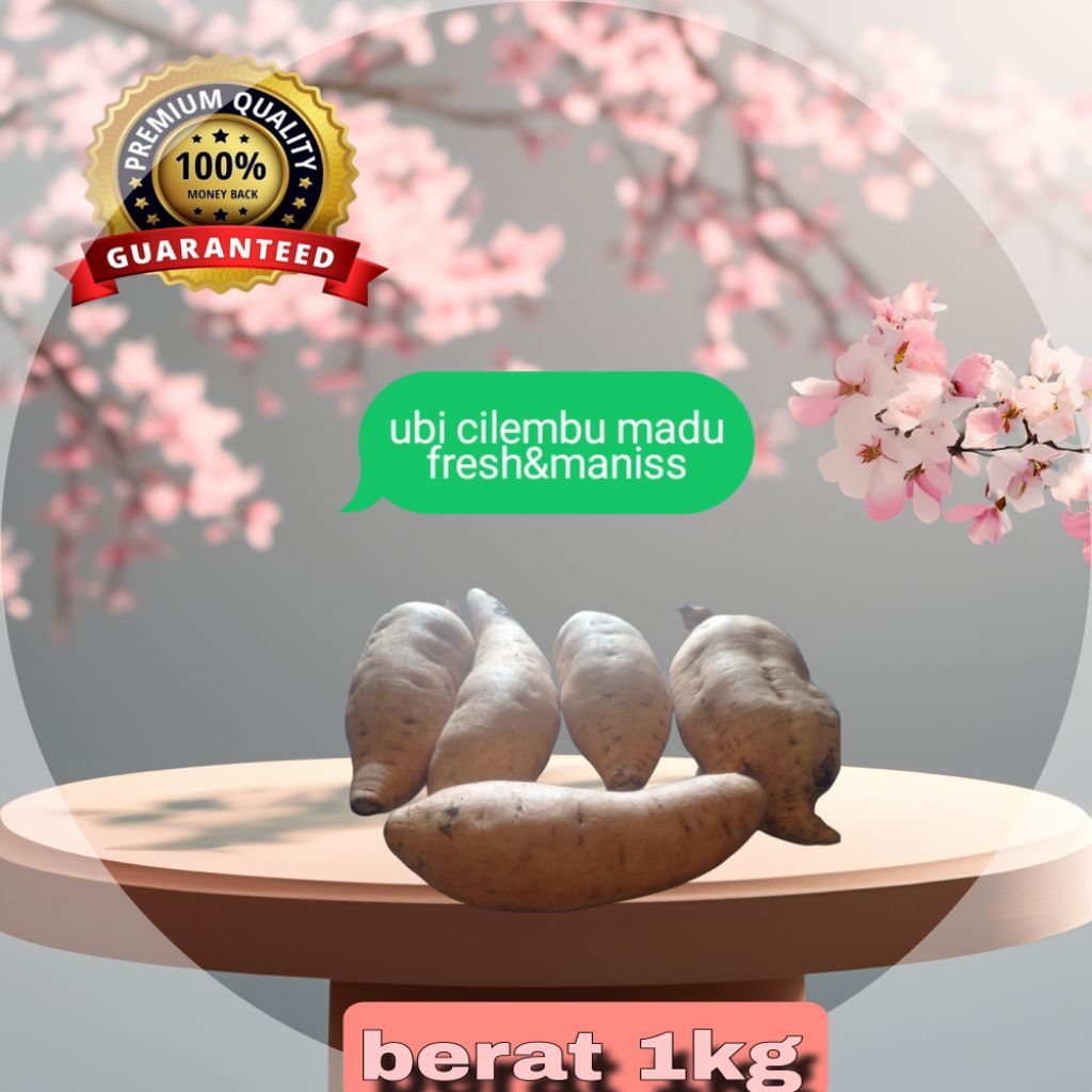 

ubi cilembu madu spek ab premium sekilo isi 3-5 ukuran besar isi 500gram