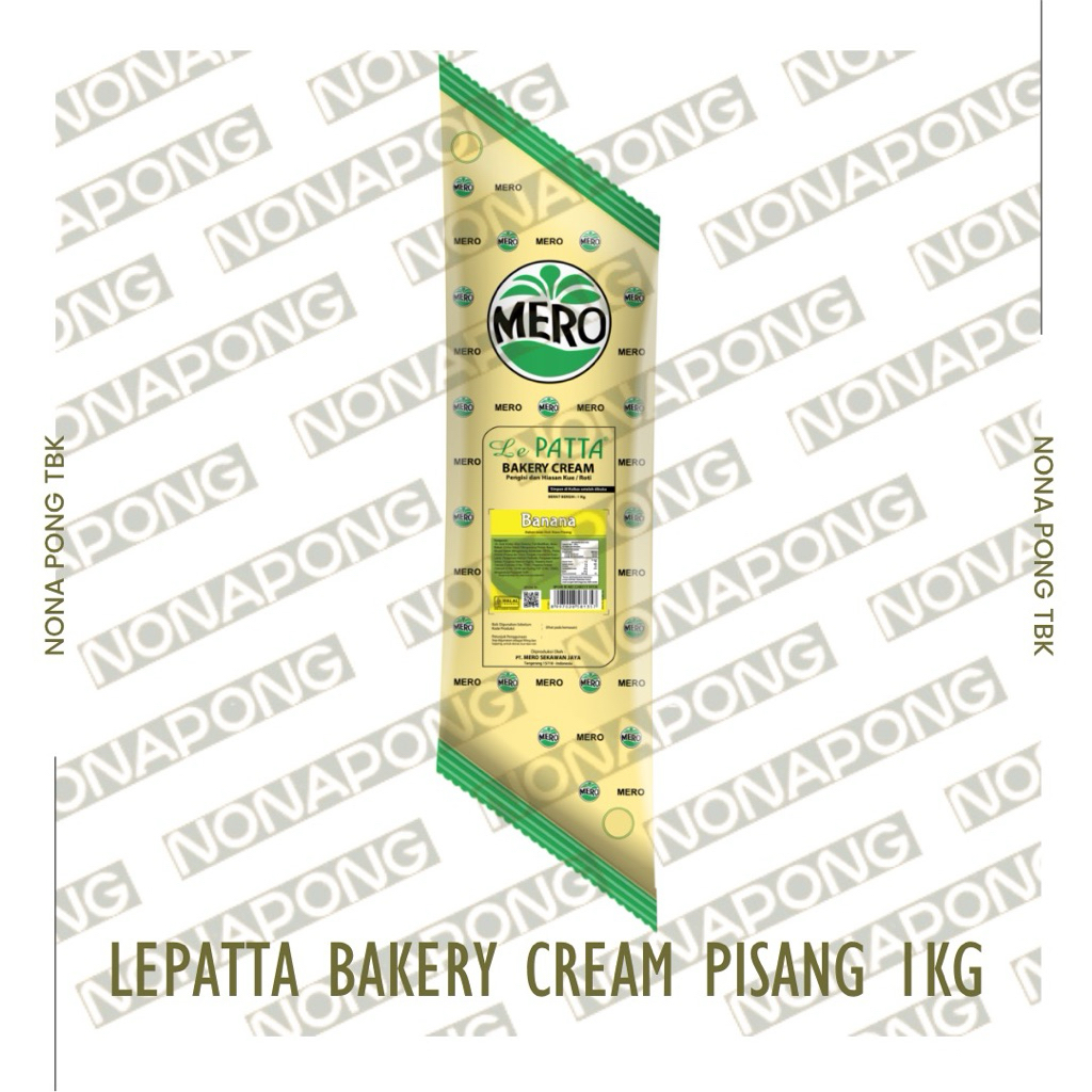 

filling | isian roti | bakery cream | lepatta bakery cream | lepatta bakery cream banana | lepatta bakery cream pisang | lepatta bakery cream pisang 1kg | lepatta bakery cream banana 1kg
