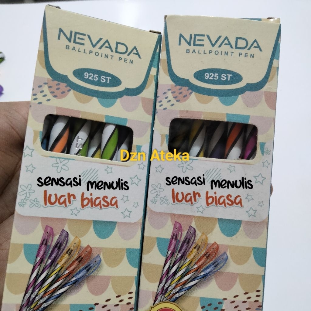 

SELUSIN 12 Pcs Pulpen Ulir Ballpoint Pen NEVADA 925 ST