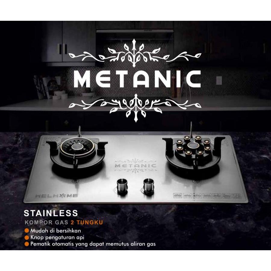 WELLHOME KOMPOR TANAM STAINLESS / Kompor Tanam Stainless 2 Tungku BATAM