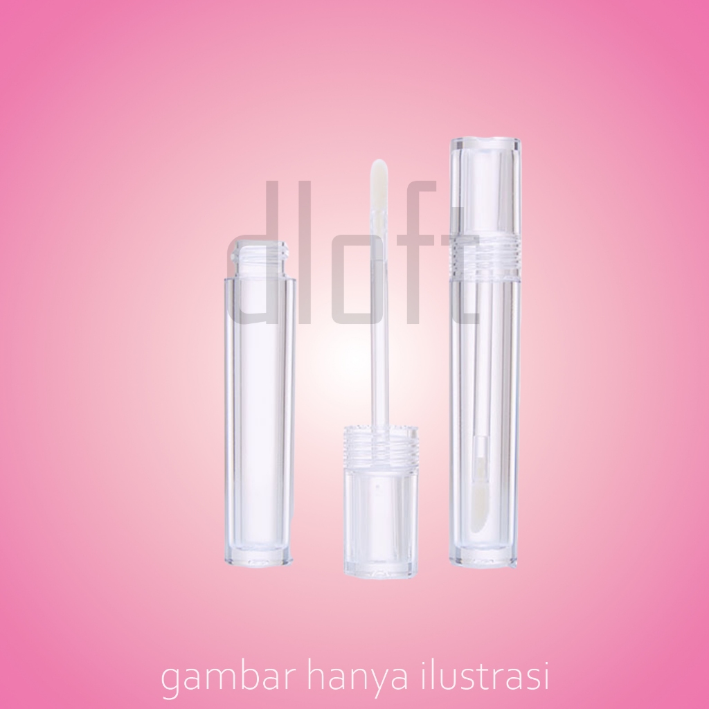 (GROSIR) Botol Lip 4ml/5ml Botol Kosong Lip Gloss Full Transparan/lip cream/lipgloss/travel bottle