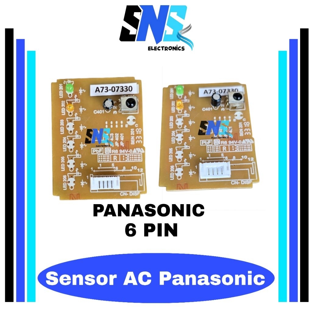 PCB sensor AC panasonic soket 6 pin A73-07330 - Receiver AC panasonic kabel 6 A 73-07330 - Modul sen
