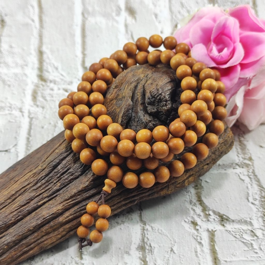 TASBIH BUDDHIST 108 KAYU CENDANA CHINA D08