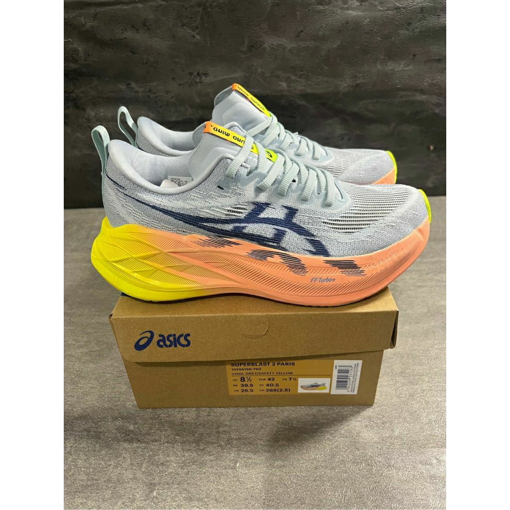 SALE ASICS NOVABLAST 4 PLATINUM BLUE, SEPATU ORIGINAL SNEAKERS PRIA OLAHRAGA SPORT CASUAL PRIA SEPAT
