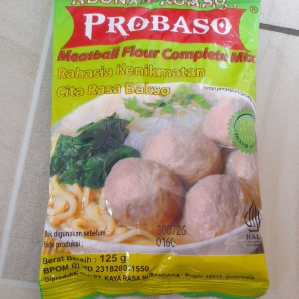 

Tepung adonan bakso PROBASO 125gr