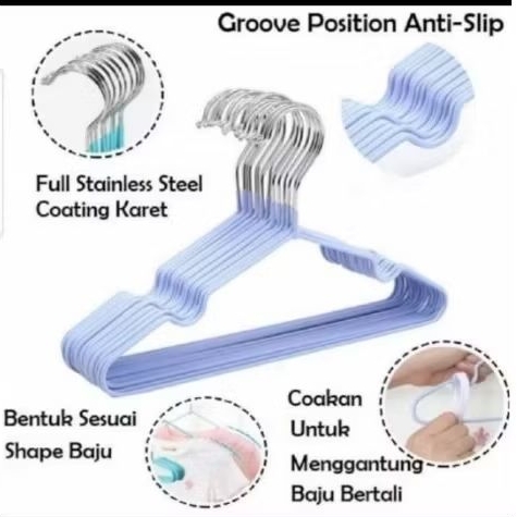 hanger stainless/hanger baju/hanger ganom