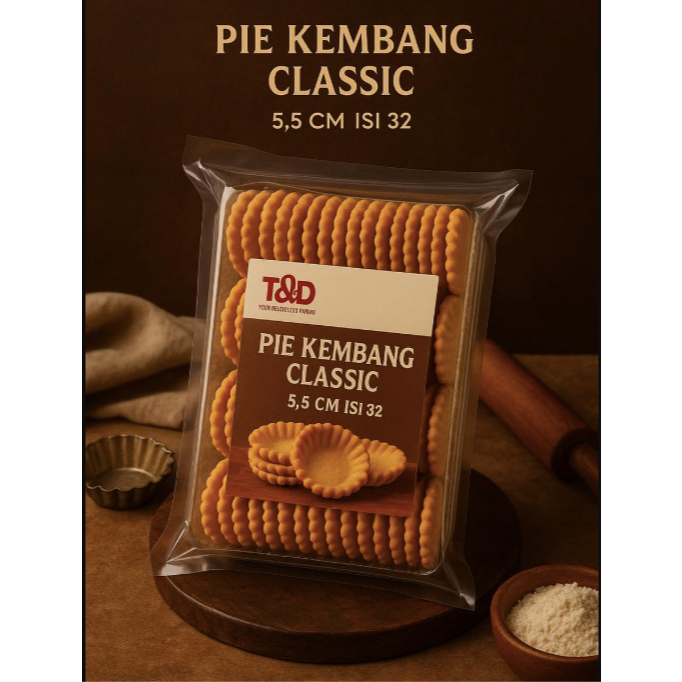 

PIE KEMBANG CLASSIC 5.5 CM BERBAGAI UKURAN ISI