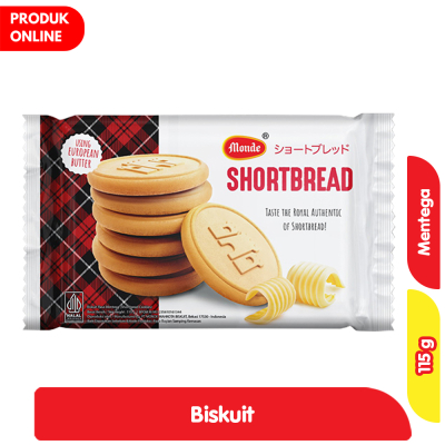 

Monde Shortbread 115g - Delicious Shortbread Cookies Monde Shortbread Biskuit Rasa Mentega 115 g