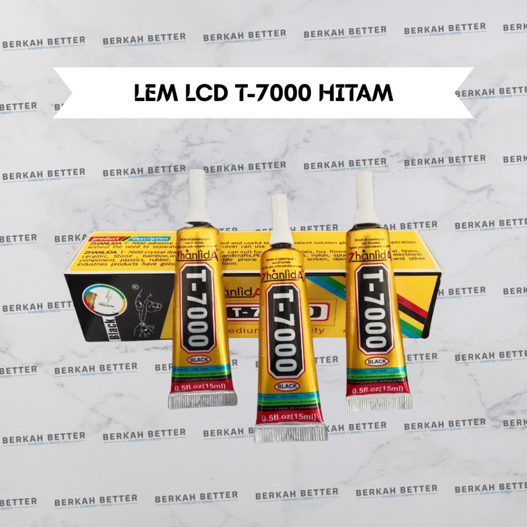 Lem LCD TouchScreen | Lem HP super kuat | lem LCD T7000 Hitam | lem Zhanlida