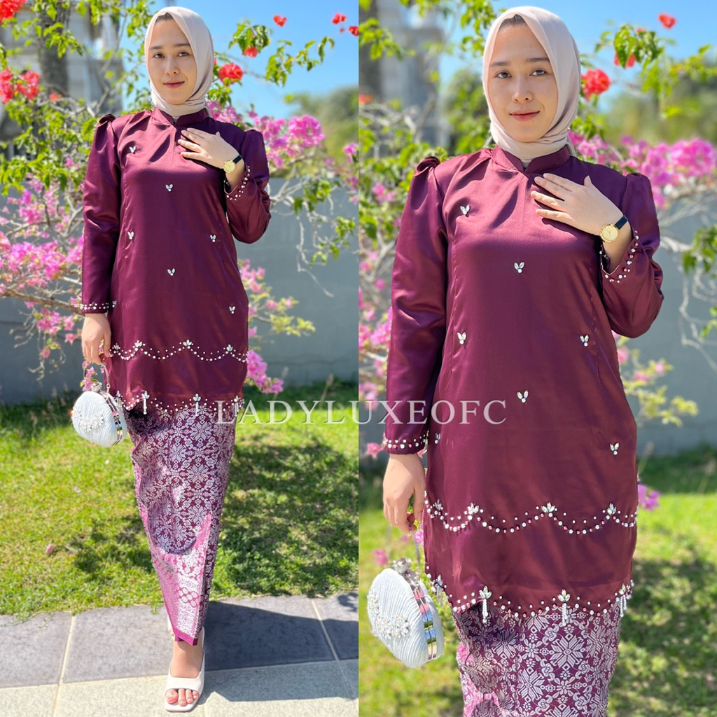 farzana kurung melayu songket One set Kurung Melayu - baju Melayu wanita baju Malaysia baju kondanga