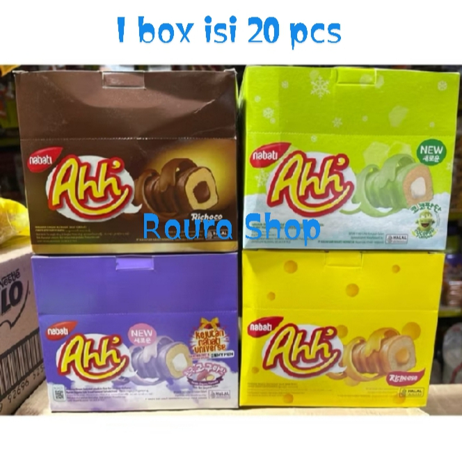 

Nabati Ahh 1 Box Isi 4 Gr X 20 Pcs Coklat & Keju