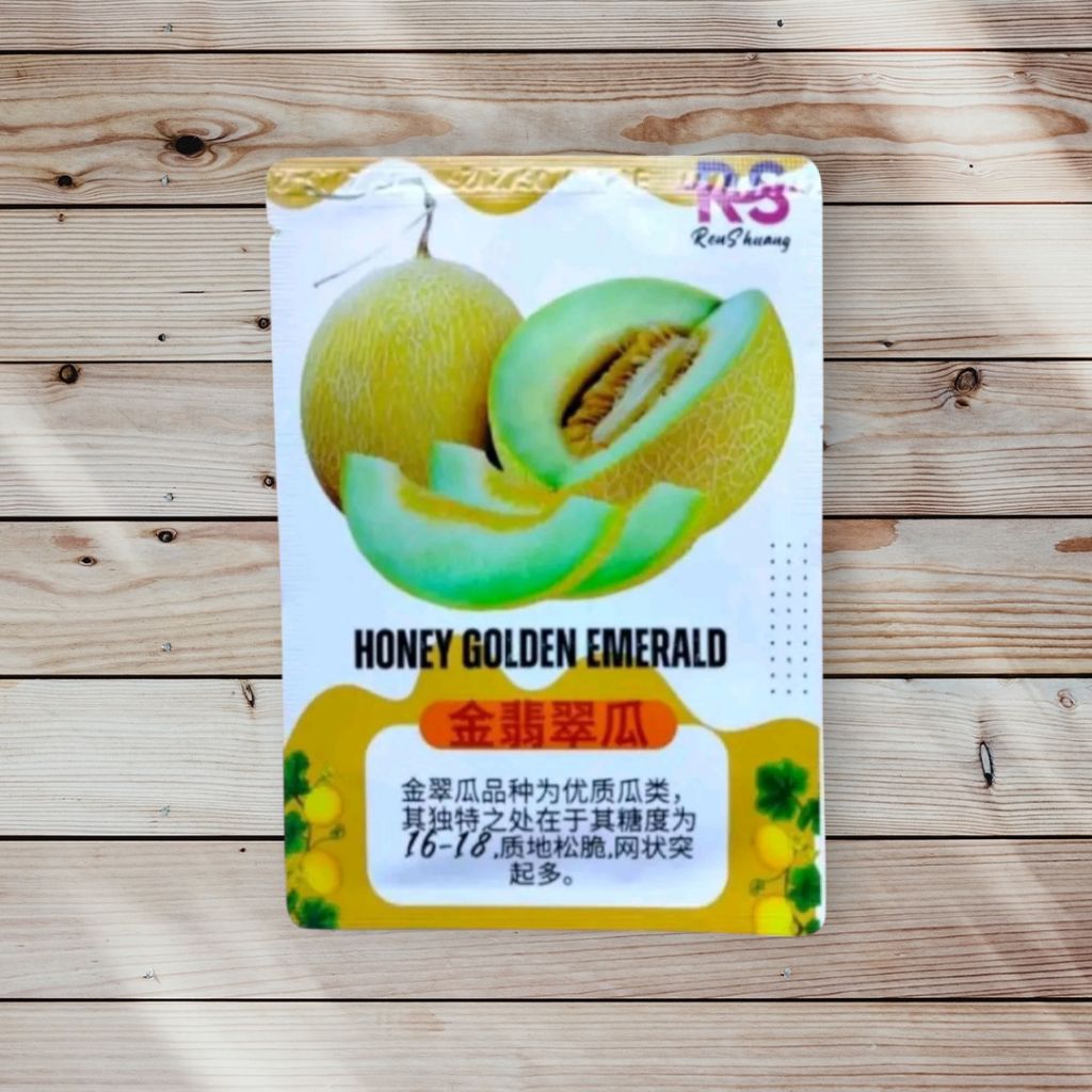 kemasan premium biji benih melon golden emerald/inthanon
