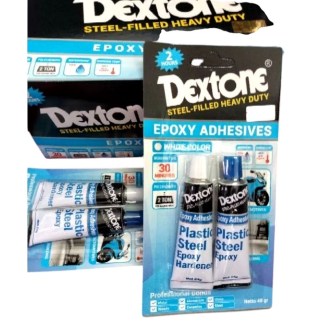 

LEM EPOXY DEXTONE 2 JAM 48GR LEM BESI DEXTON 2 HOURS KERING LEM PLASTIK PLASTIC