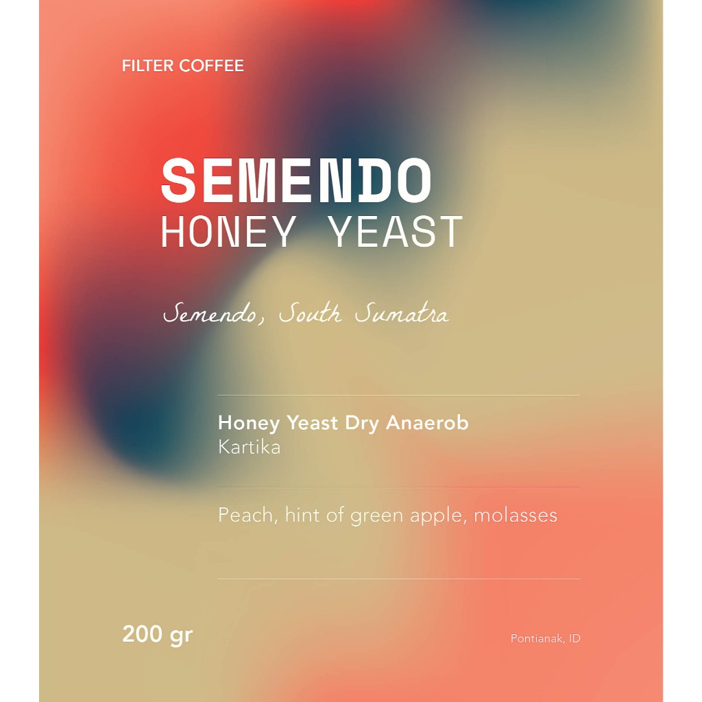 

Semendo Honey Yeast Arabica Coffee Bean - Biji Kopi Arabika 200gram