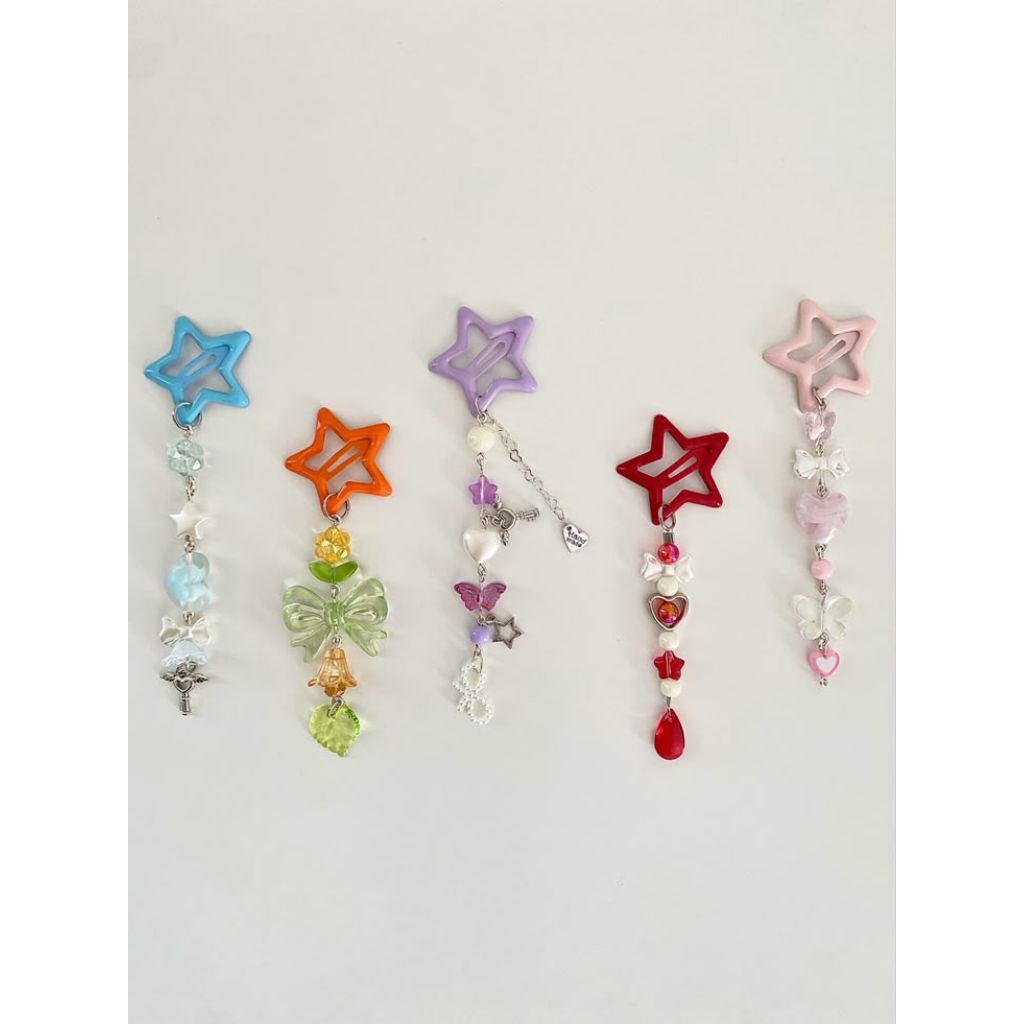 

sepaket jepitan keychain beads Hadiah / gift kpop japan kawaii hampers