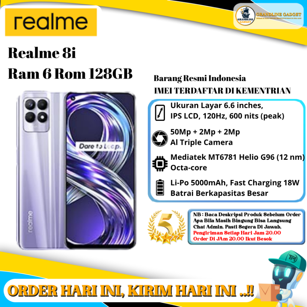 Realme 8i Ram 6 Rom 128GB