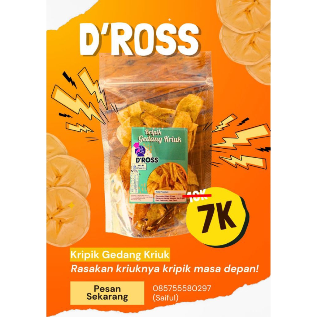 

D'Ross – Keripik pisang gedang kriuk