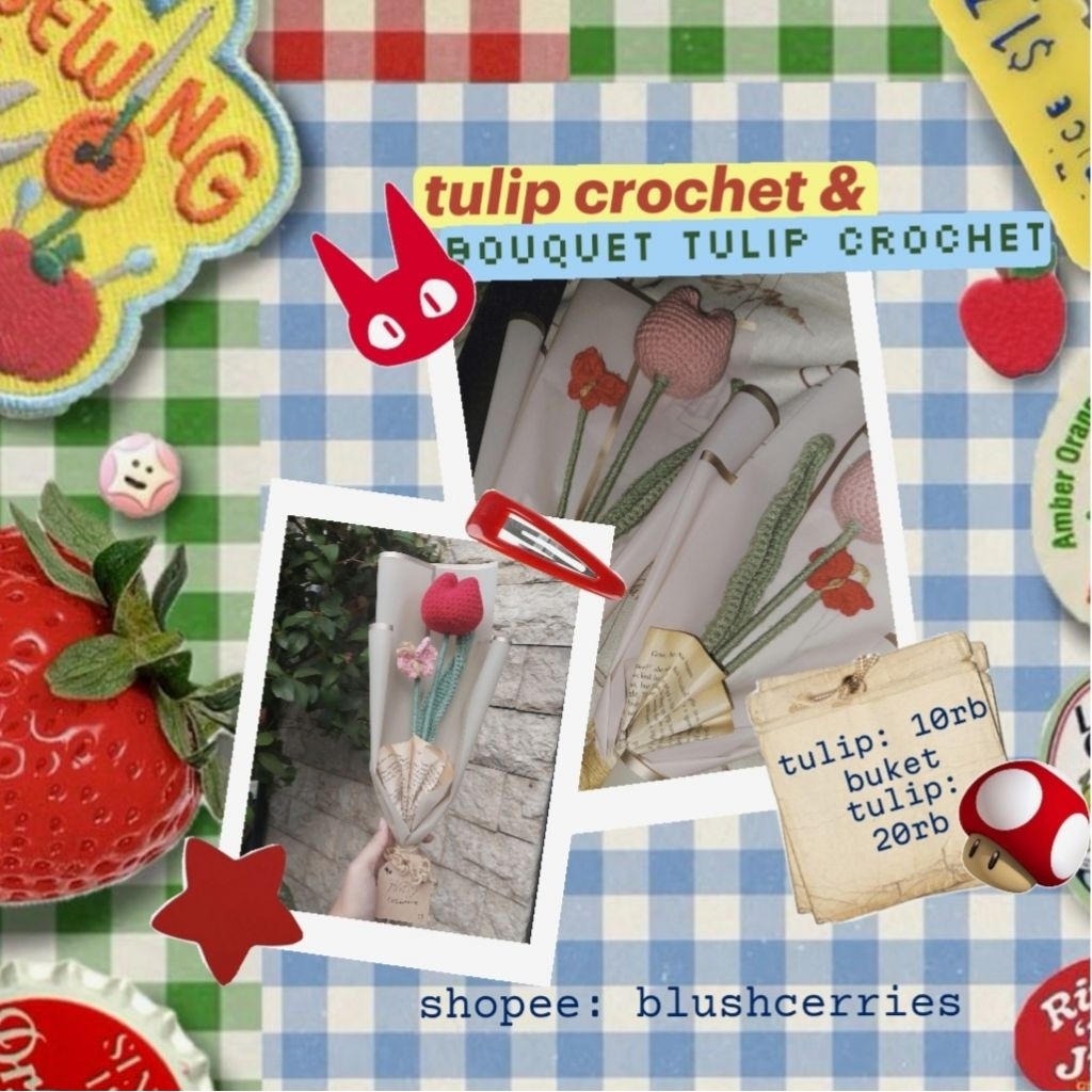 tulip flower crochet | bouquet tulip crochet | bunga tulip rajut | HANDMADE