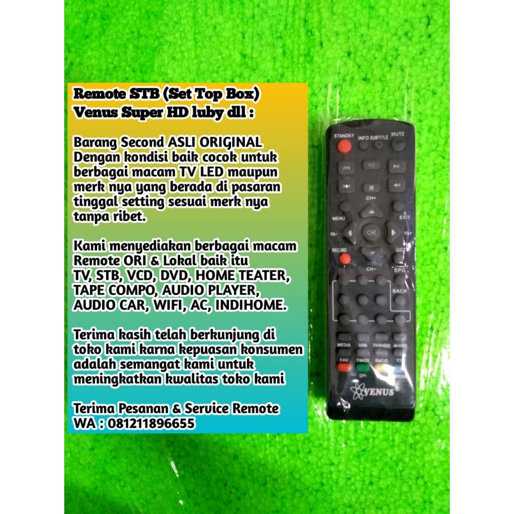 Remote stb venus original