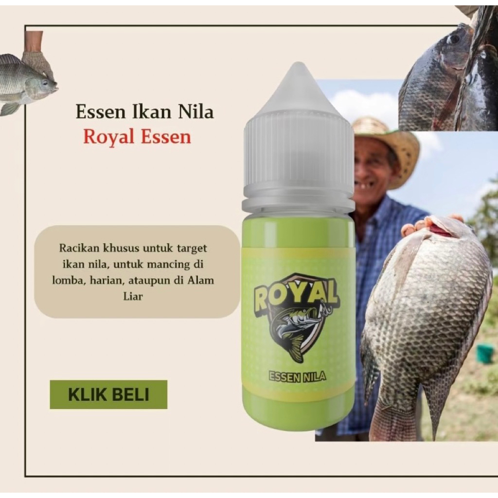 Essen ikan nila media umpan lumut, pelet, cacing, dan magot, essen ikan nila alam liar dan kolam har