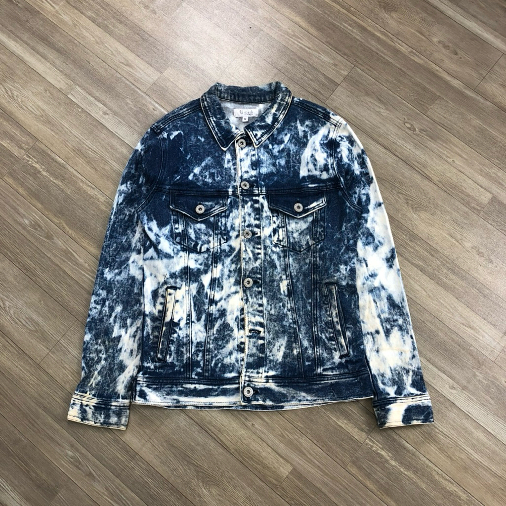 IN THE ATTIC ACID WASH TRUCKER JEANS TYPE III