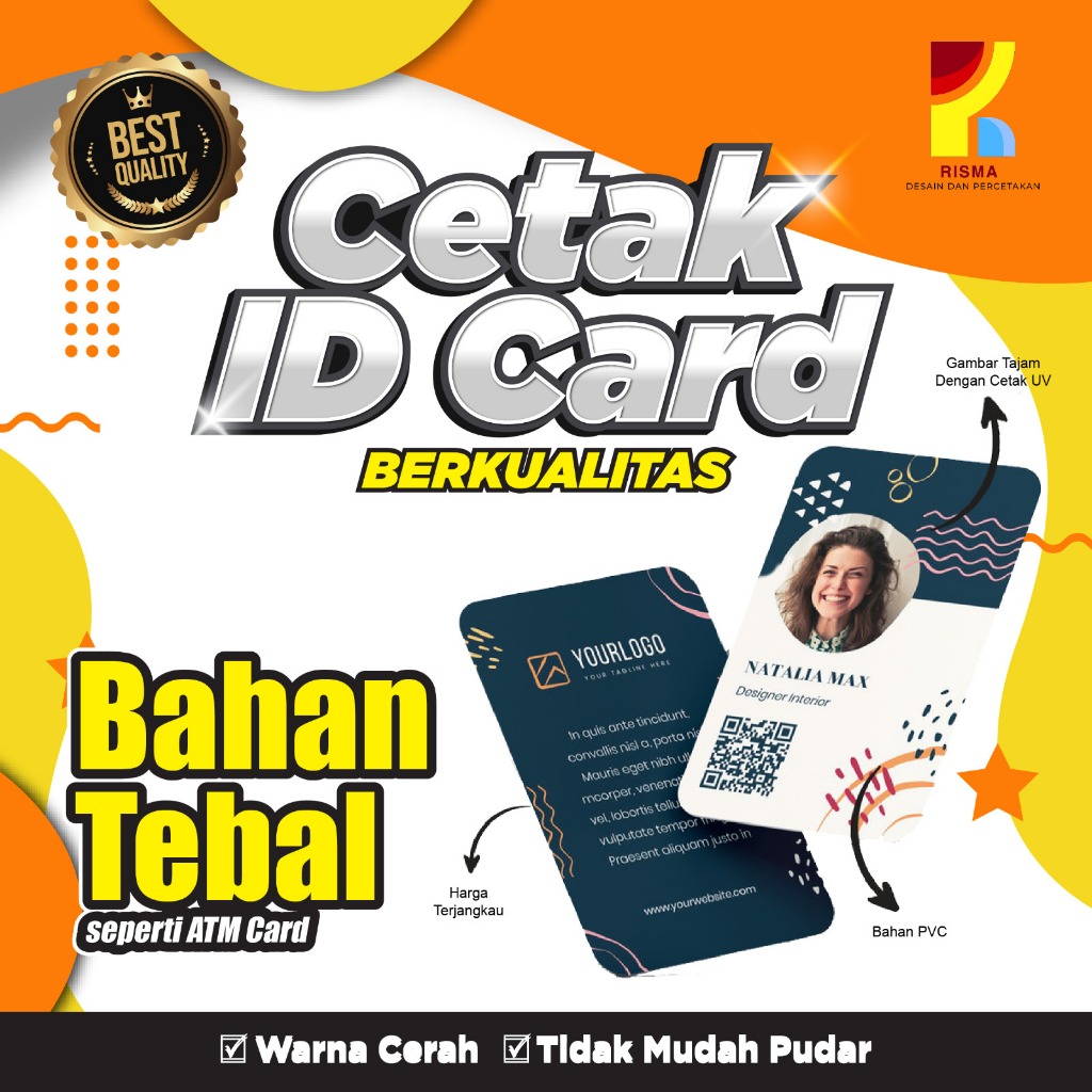 

ID CARD PREMIUM - BAHAN TEBAL - BERKUALITAS