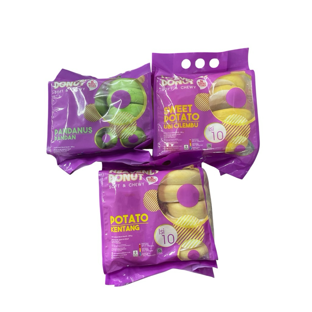 

HEAVENLY DONAT KENTANG, UBI CILEMBU DAN PANDAN