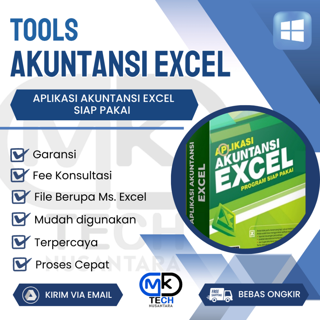 APLIKASI AKUNTANSI EXCEL Program Siap Pakai - Aplikasi Akuntansi Format Excel Terintegrasi