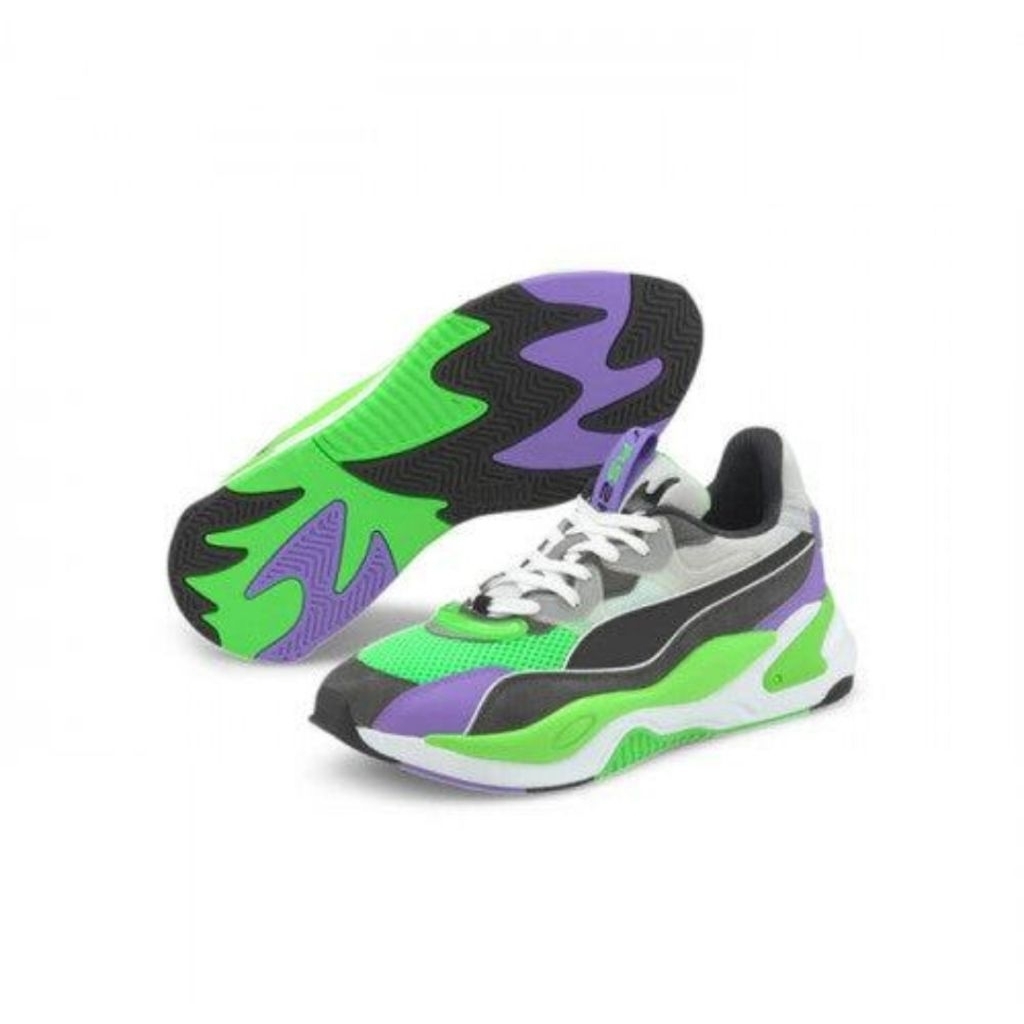 SEPATU PUMA ORI RS-2K Internet Exploring Dark Shadow Fluo Green