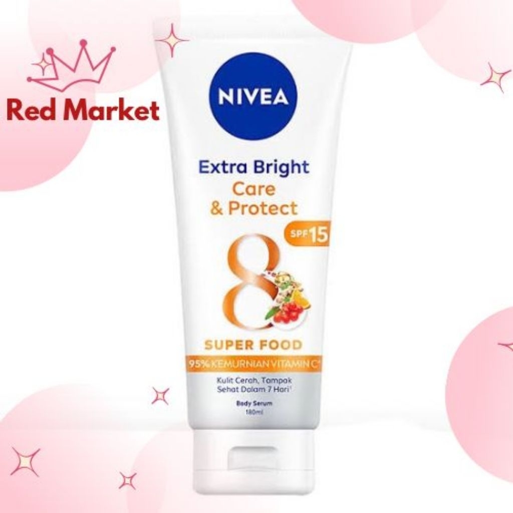 

-RED MARKET- NIVEA EXTRA BRIGHT CARE&PROTECT SUPERFOOD 180ml