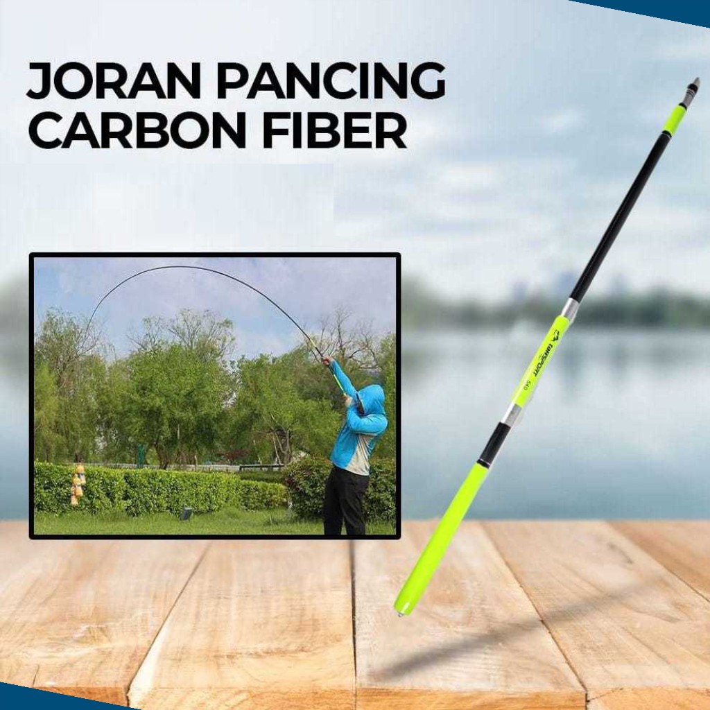 joran pancing tegek carbon fiber fishing rod pancingan kuat