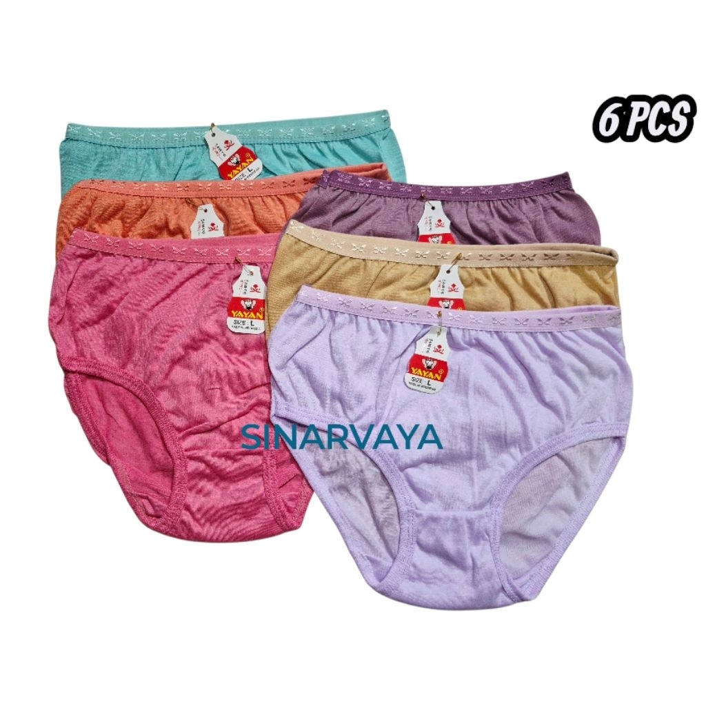 6_PCS CELANA DALAM WANITA DEWASA / CD WANITA YAYAN / CELANA DALAM WANITA