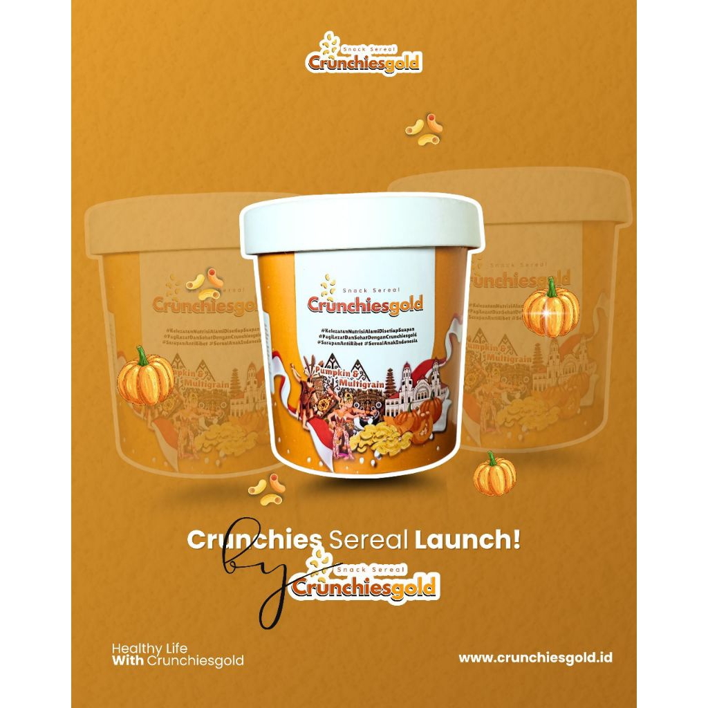 

Crunchiesgold Snack Sereal Labu Kuning