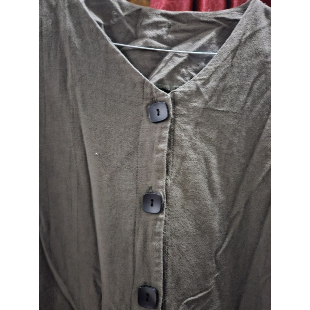 Pl midi dress warna army